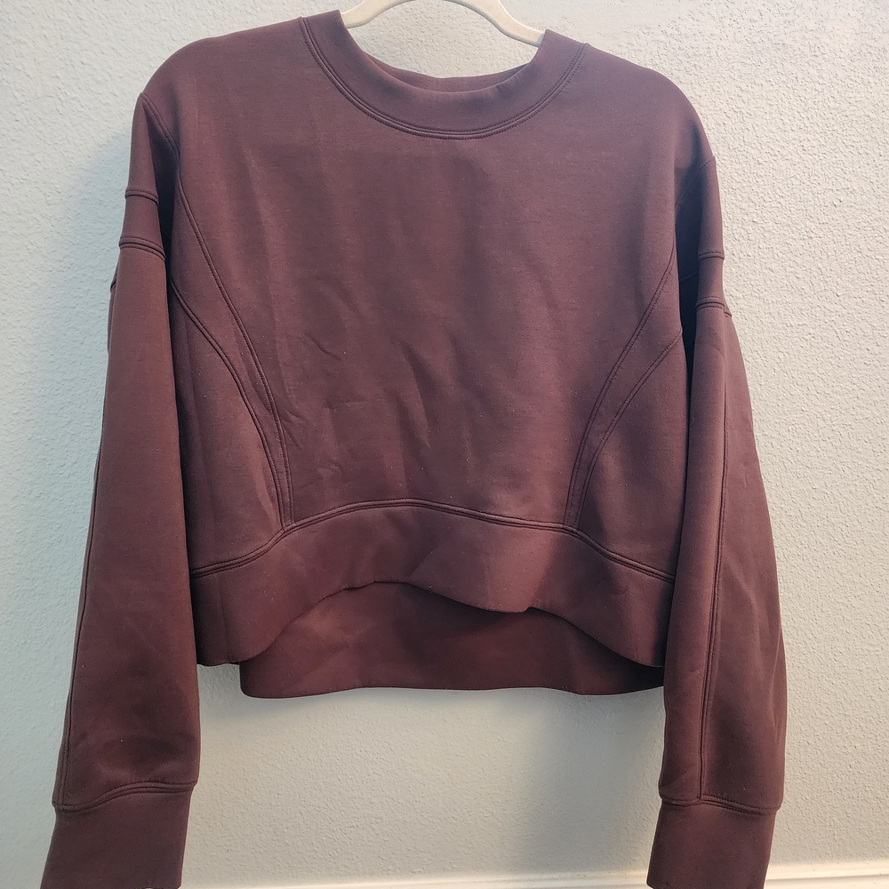 Abercrombie YPB Comfy Cropped Sweatshirt With Smooth Interior Lining